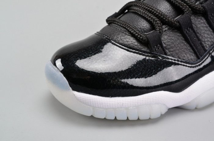AIR JORDAN 11 RETRO BG (GS) "72-10" black womens 378038-002