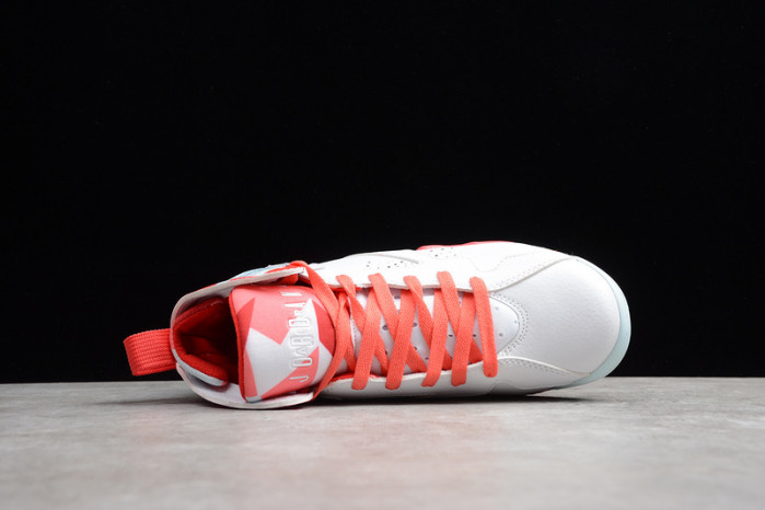 Air Jordan 7 Girls White Topaz Mist Ember Glow 442960-104
